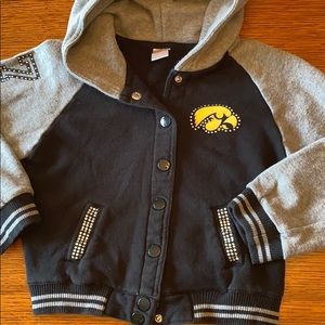 Cropped Hawkeye Varsity girl’s jacket